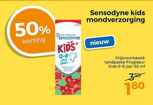 Sensodyne kids mondverzorging nieuw 50% korting