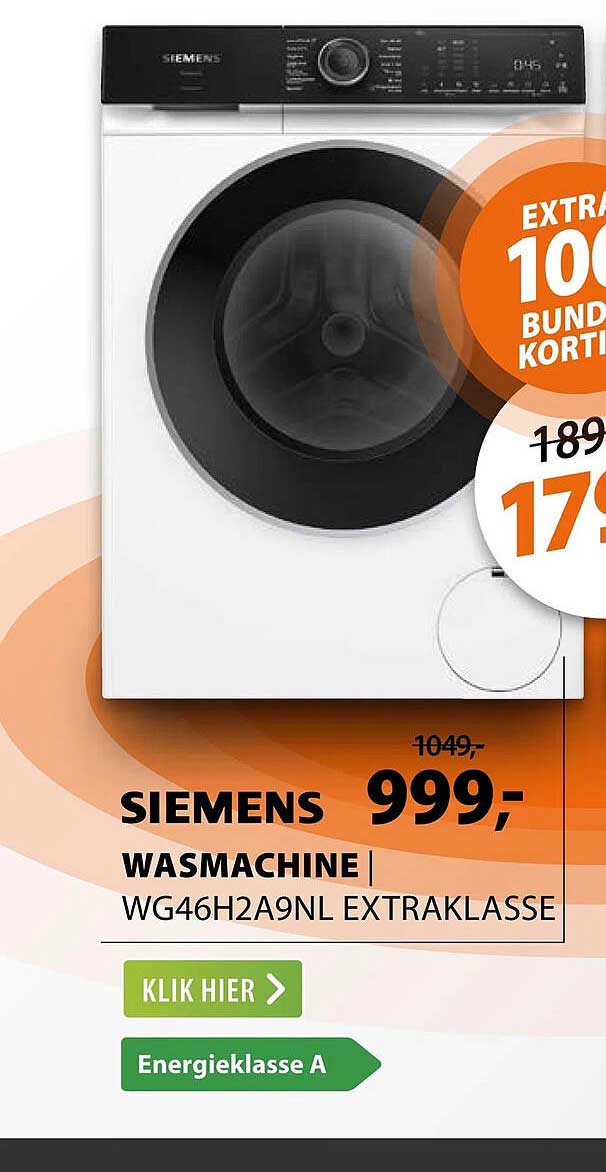 SIEMENS WASMACHINE WG46H2A9NL EXTRAKLASSE