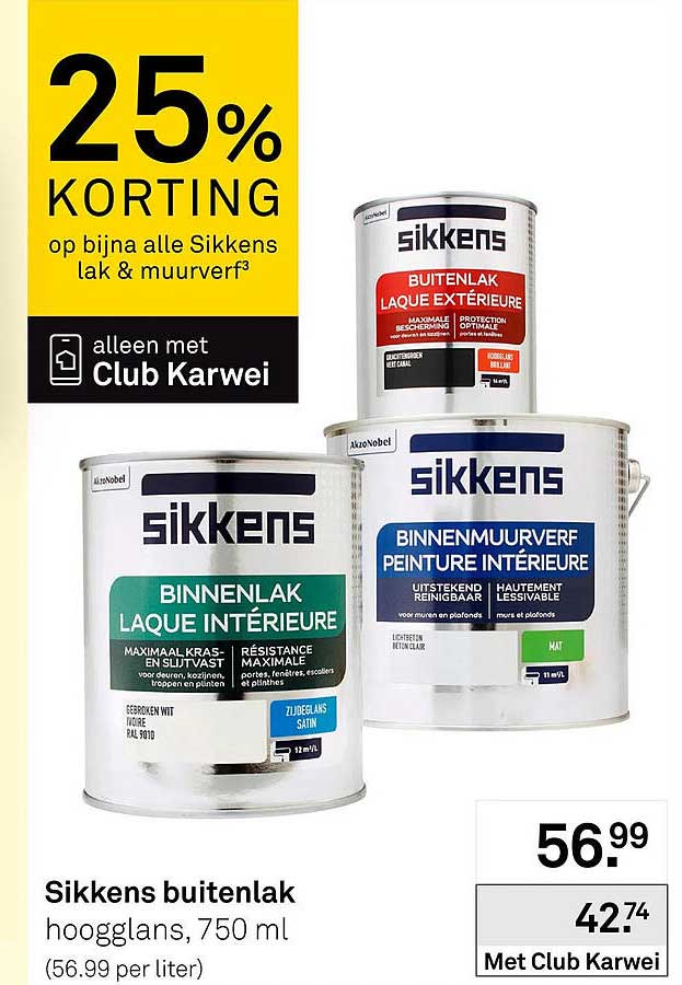 Sikkens buitenlak hoogglans, 750 ml