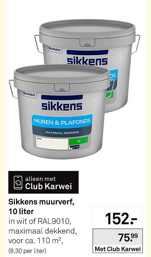 Sikkens muurverf, 10 liter
