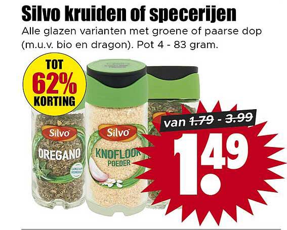 Silvo kruiden of specerijen