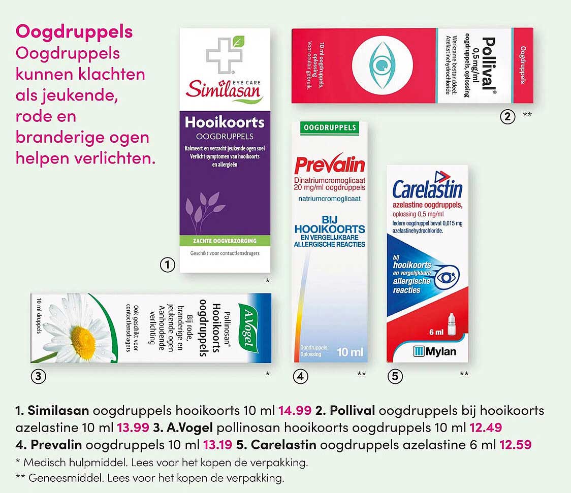 Similasan oogdruppels hooikoorts 10 ml