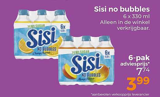 Sisi no bubbles 6 x 330 ml