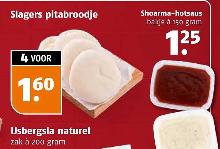 Slagers pitabroodje 4 voor