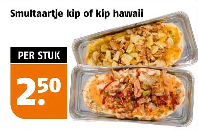 Smultaartje kip of kip hawaii