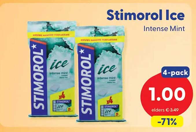 Stimorol Ice Intense Mint 4-pack