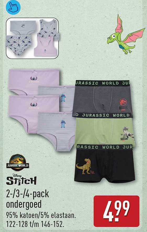 Stitch 2-/3-/4-pack ondergoed