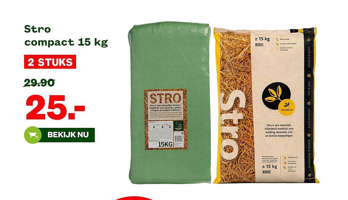Stro compact 15 kg 2 STUKS