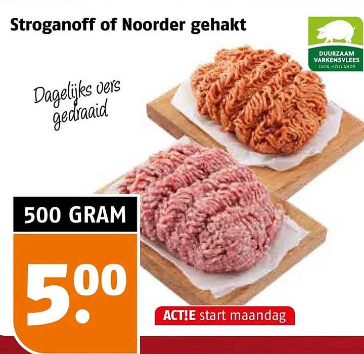 Stroganoff of Noorder gehakt