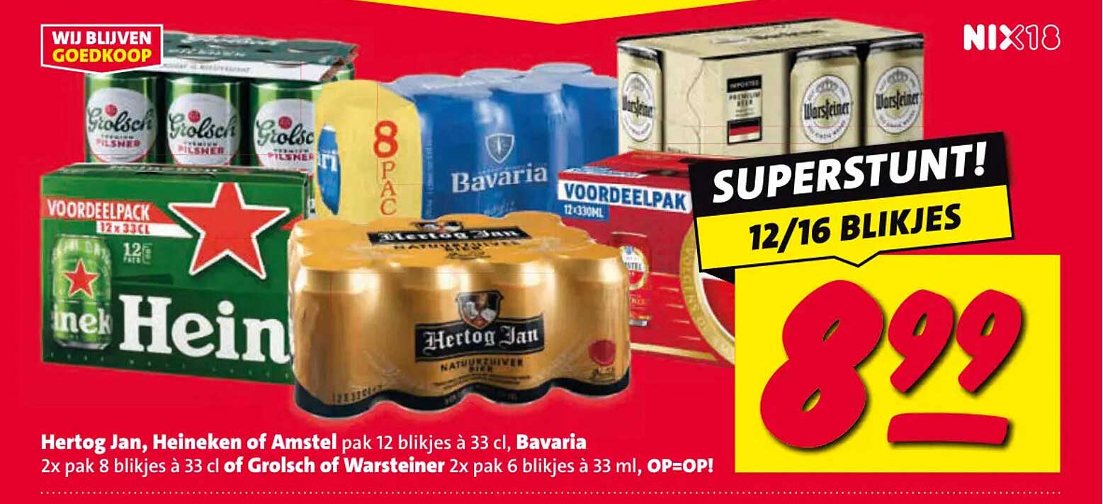 SUPERSTUNT! 12/16 blikjes