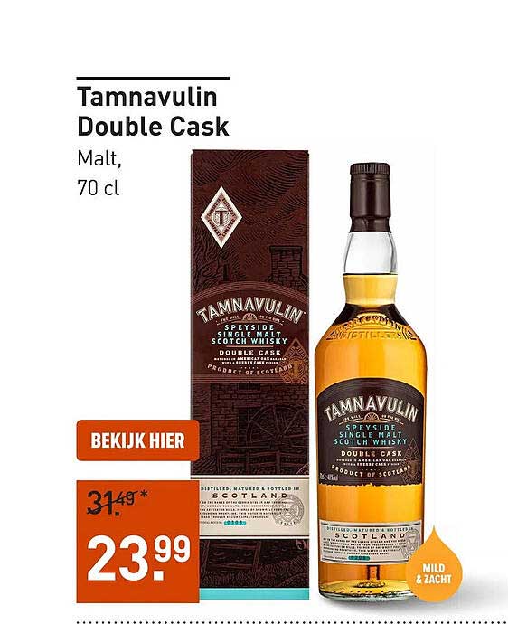 Tamnnavulin Double Cask Malt, 70 cl