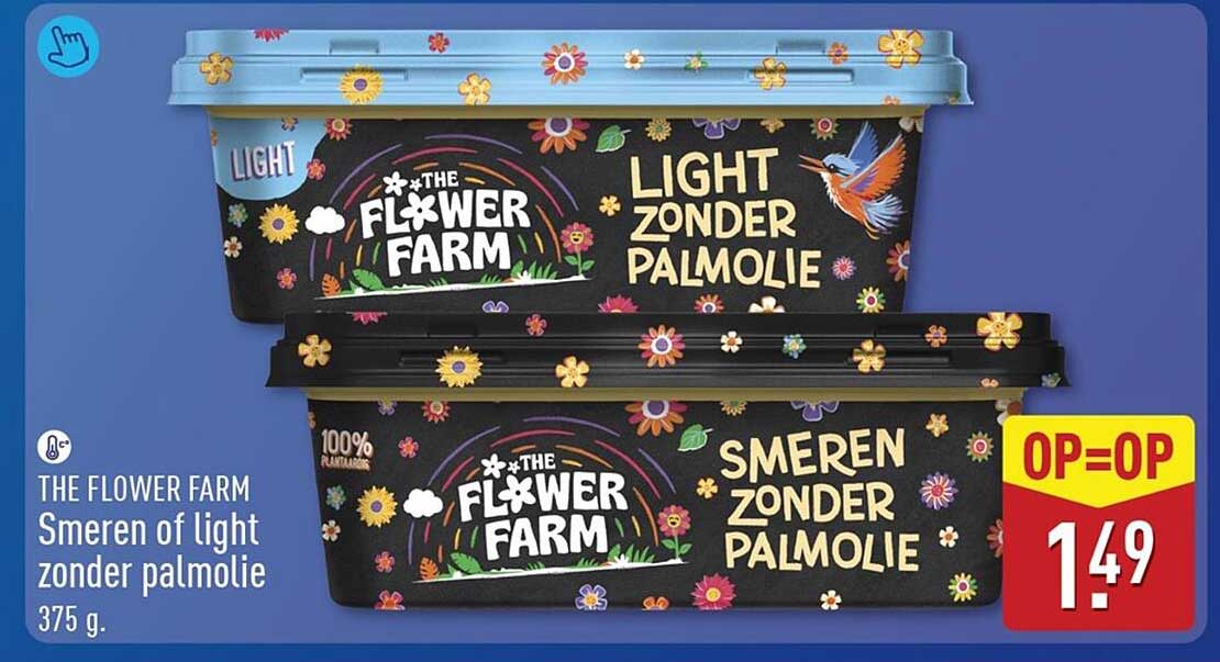 THE FLOWER FARM Smeren of light zonder palmolie 375 g.
