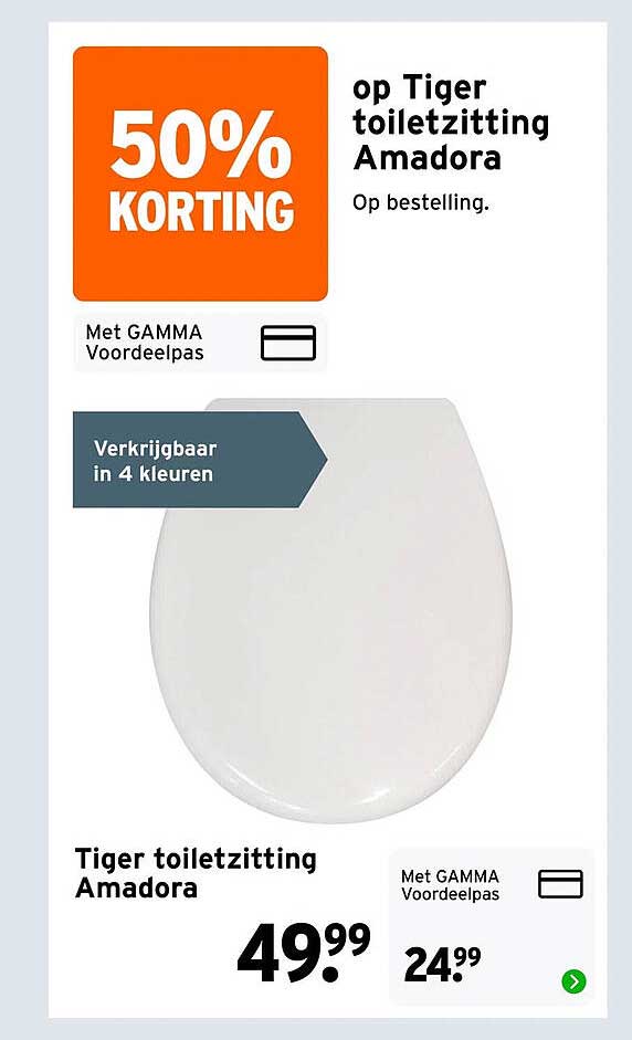 Tiger toiletzitting Amadora 50% KORTING