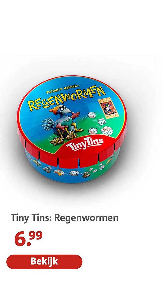 Tiny Tins: Regenwormen