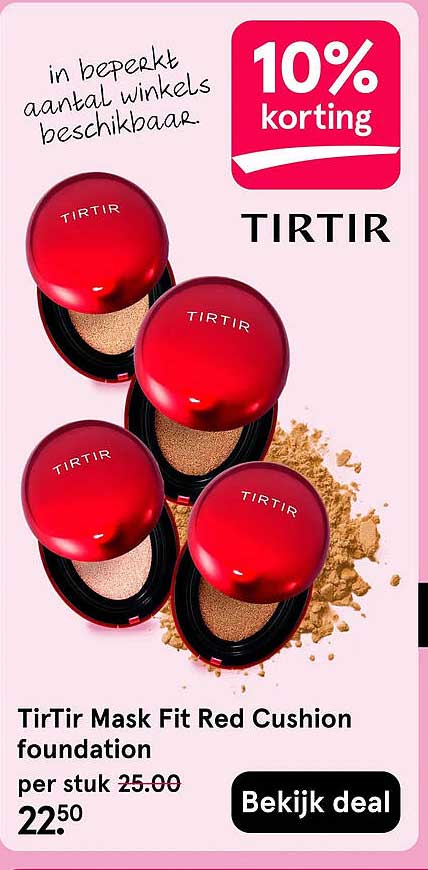 TirTir Mask Fit Red Cushion foundation 10% korting