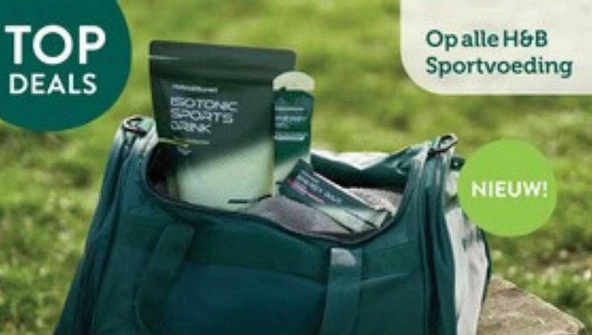 TOP DEALS Op alle H&B Sportvoeding NIEUW!