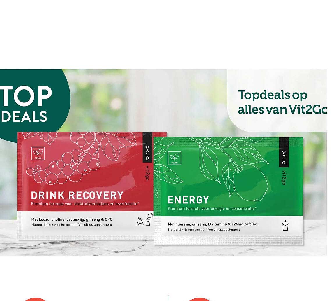 Topdeals op alles van Vit2Go