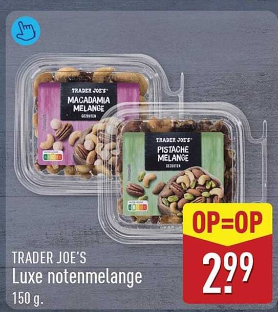 TRADER JOE'S Luxe notenmelange 150 g. OP=OP