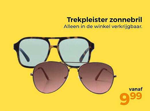 Trekpleister zonnebril