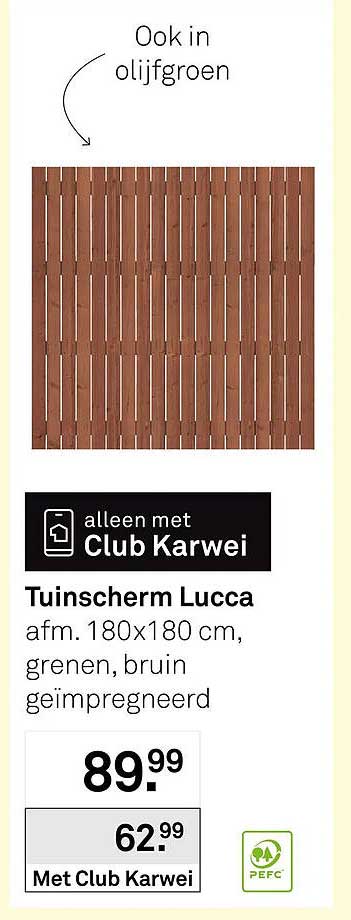 Tuinscherm Lucca