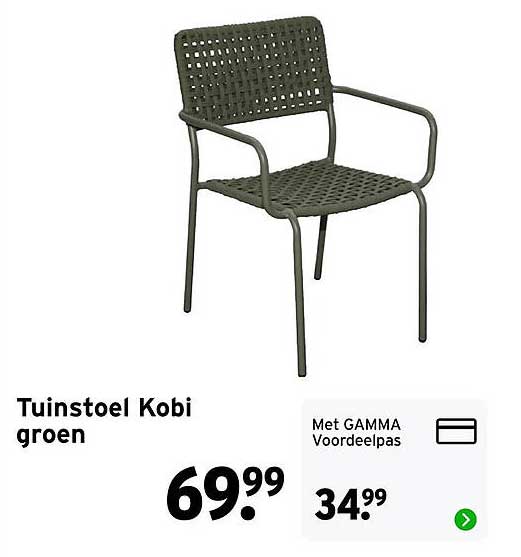 Tuinstoel Kobi groen