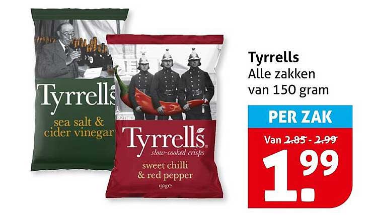 Tyrrells Alle zakken van 150 gram