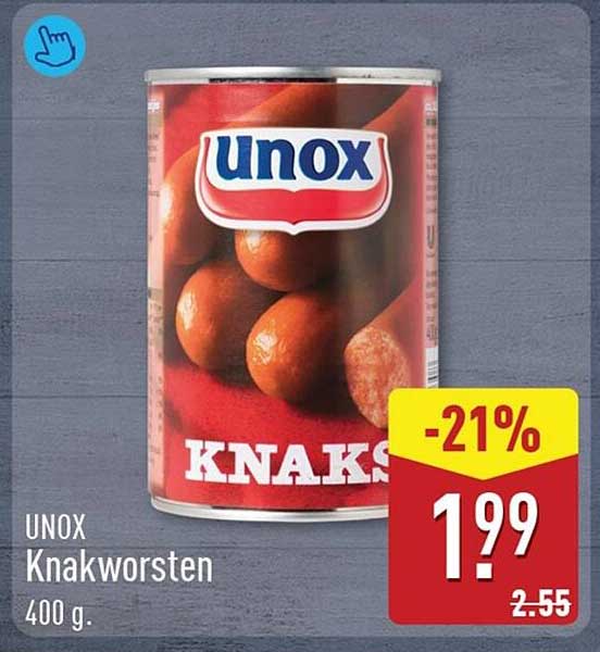 UNOX Knakworsten 400 g -21%