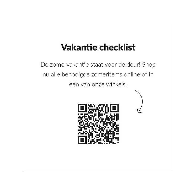 Vakantie checklist