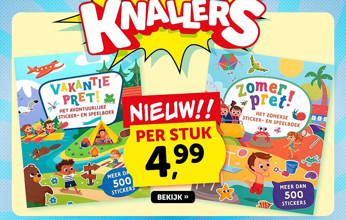 Vakantie pret! Het avontuurlijke sticker- en speelboek