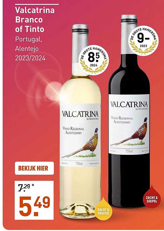 Valcatrina Branco of Tinto Portugal, Alentejo 2023/2024