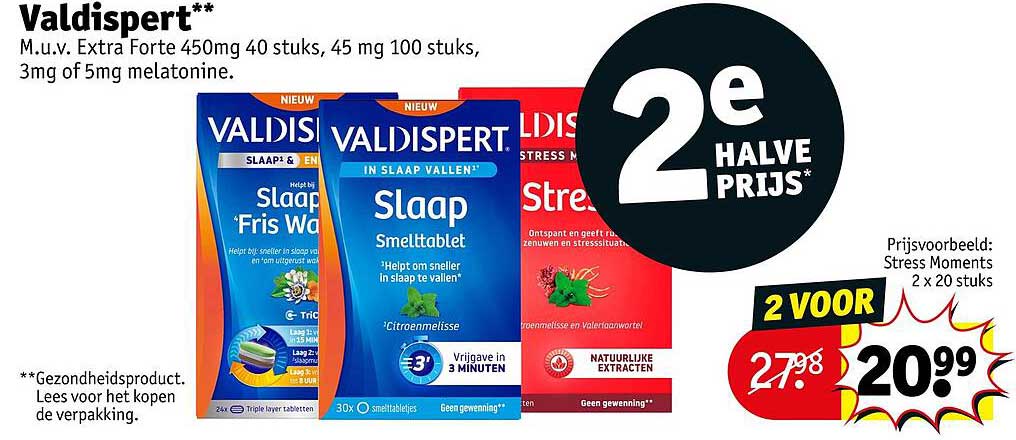 Valdispert** 2e halve prijs*