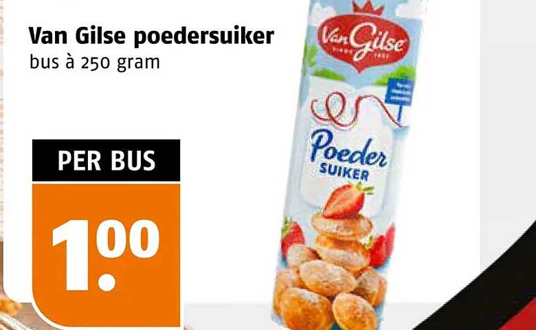 Van Gilse poedersuiker bus à 250 gram