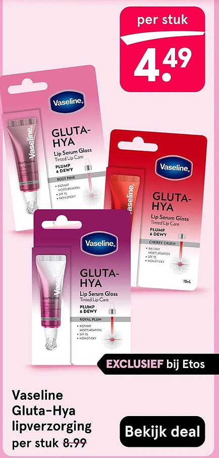 Vaseline Gluta-Hya lipverzorging