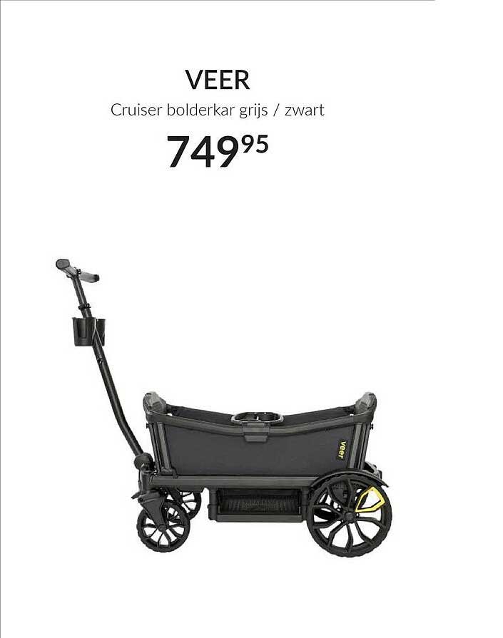 VEER Cruiser bolderkar grijs / zwart
