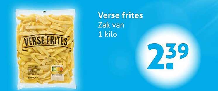 Verse frites Zak van 1 kilo