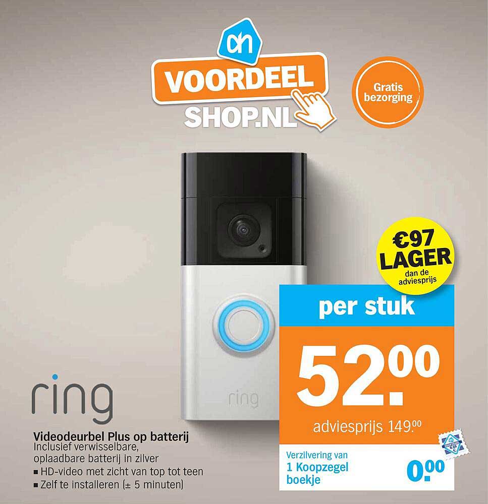 Videodeurbel Plus op batterij