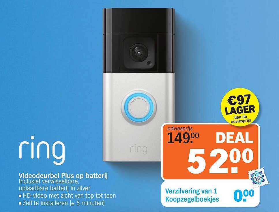Videodeurbel Plus op batterij