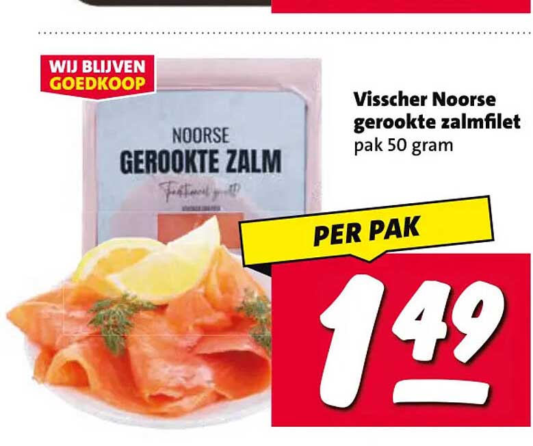 Visscher Noorse gerookte zalmfilet