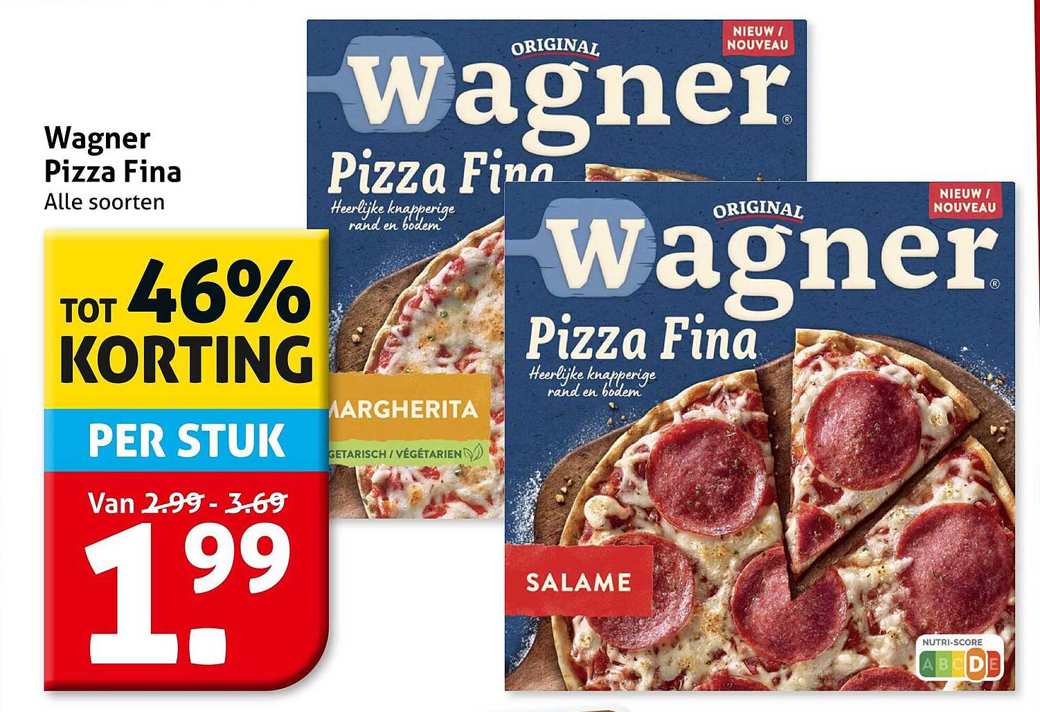 Wagner Pizza Fina Alle soorten TOT 46% KORTING PER STUK