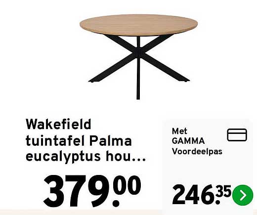 Wakefield tuintafel Palma eucalyptus hou...