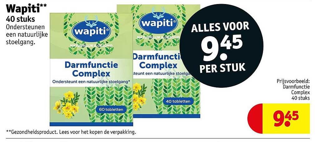 Wapiti Darmfunctie Complex 40 stuks