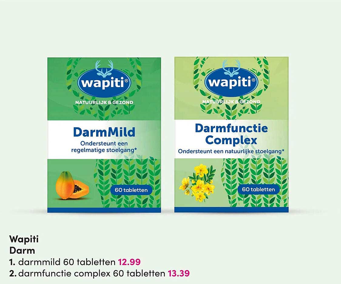 Wapiti Darmmild 60 tabletten