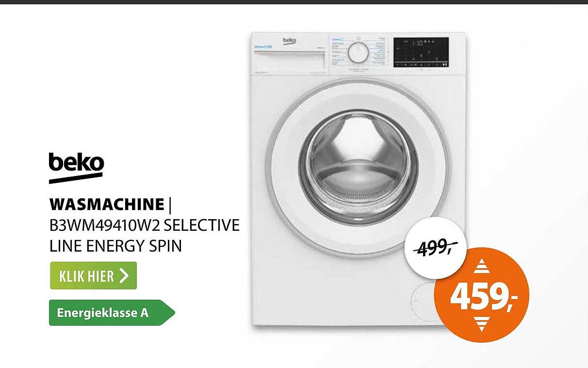 Wasmachine B3WM49410W2 Selective Line Energy Spin