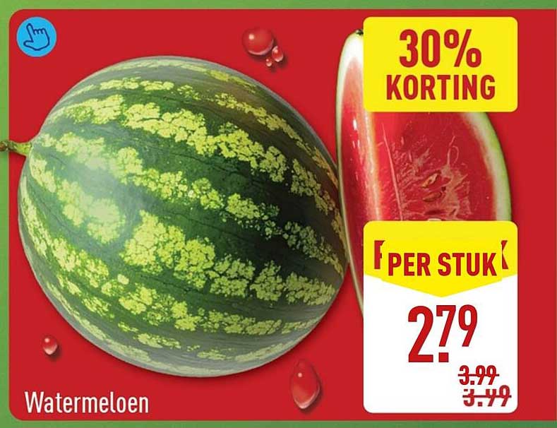Watermeloen 30% korting