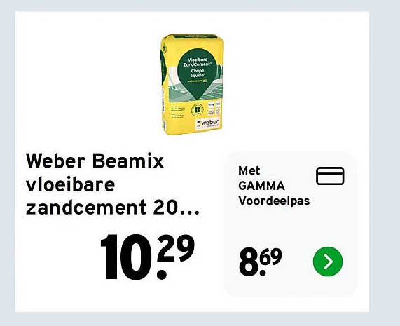 Weber Beamix vloeibare zandcement 20...