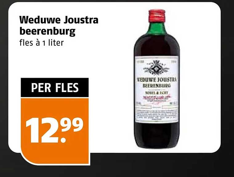 Weduwe Joustra beerenburg fles à 1 liter