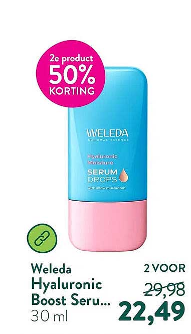 Weleda Hyaluronic Boost Seru... 2e product 50% KORTING
