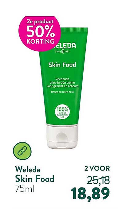 Weleda Skin Food 75ml 2e product 50% KORTING