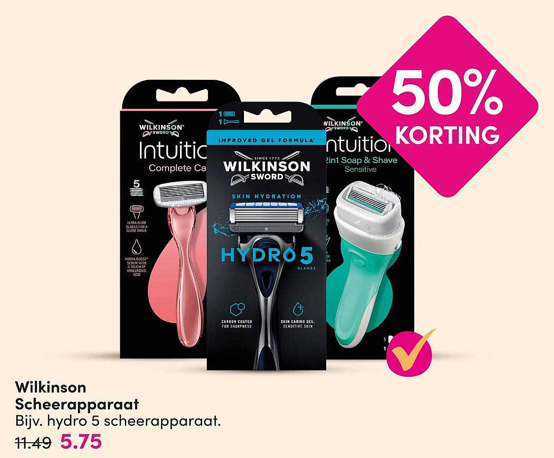 Wilkinson Scheerapparaat Bijv. hydro 5 scheerapparaat