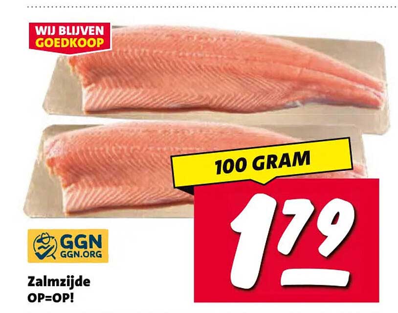 Zalmzijde Op=OP! 100 gram